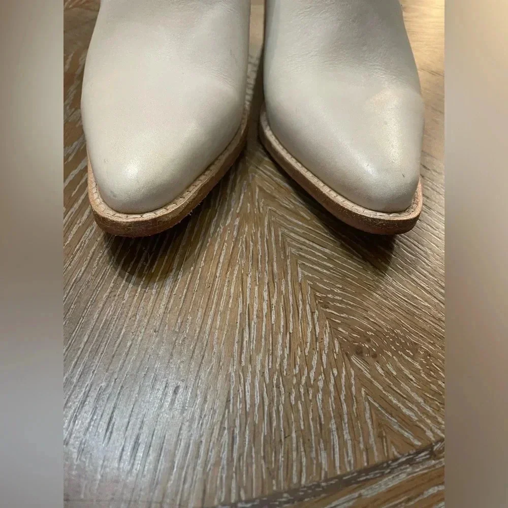 FREE PEOPLE BACK LOOP ANKLE BOOT BONE size US 5.5 - Picture 7 of 12